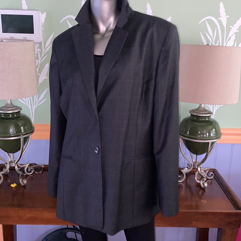 Talbots Single Breasted Lightweight Wool Blazer - image 2